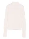 Patrizia Pepe Turtleneck Wool Sweater In Pink