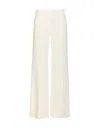 Patrizia Pepe Low-rise Twill Trousers In White