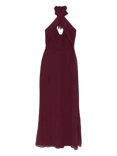 Patrizia Pepe Twisted Dress In Brown