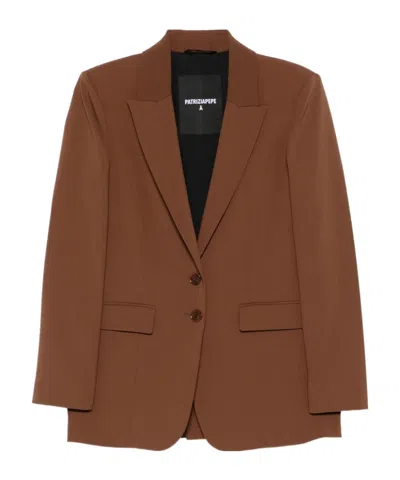 PATRIZIA PEPE TWO-BUTTON NOTCHED-LAPEL BLAZER