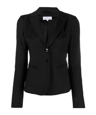 Patrizia Pepe Two-button Suit Jacket In Black