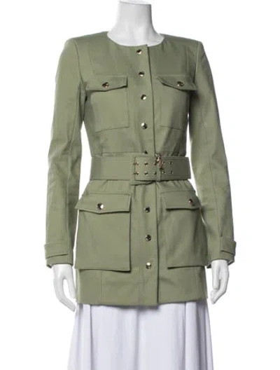 Pre-owned Patrizia Pepe Utility Jacket In Green