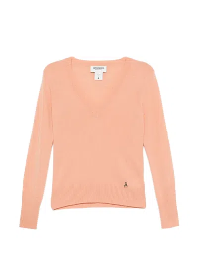 Patrizia Pepe V-neck Sweater In Pink