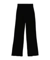 Patrizia Pepe Wide-leg High Waist Pants In Black