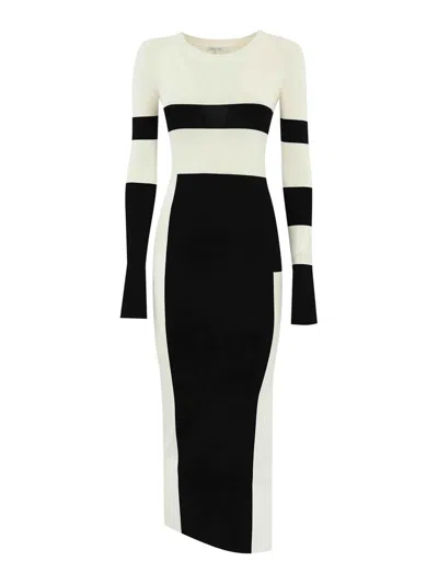 Patrizia Pepe Midi Dress In Black