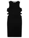 Patrizia Pepe Vestito Costina Cut Out In Black