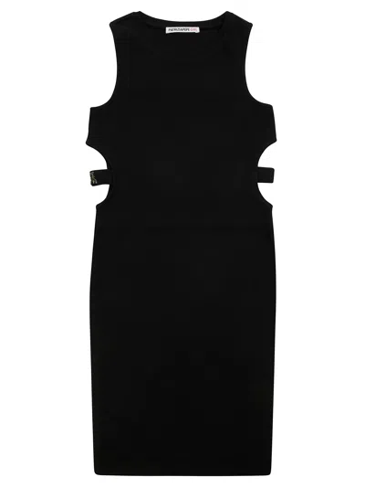 Patrizia Pepe Vestito Costina Cut Out In Black