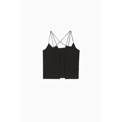 Patrizia Pepe Viscose Tank Women's Tops In Black