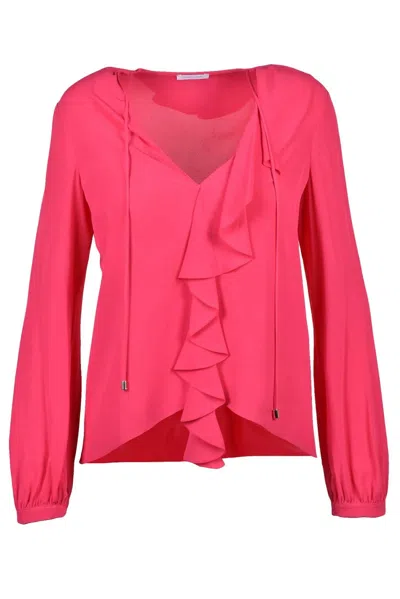 Patrizia Pepe Voile Blouse - Fuchsia In Pink