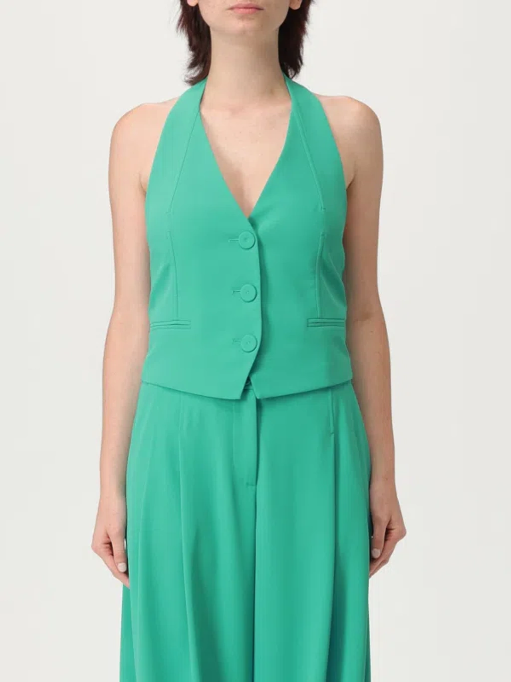 Patrizia Pepe Waistcoat Woman Color Green | ModeSens