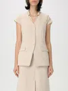 Patrizia Pepe Waistcoat  Woman Color Sand In Sand