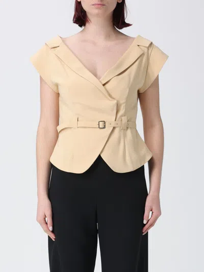 Patrizia Pepe Waistcoat  Woman Color Yellow In Neutral