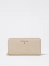 Patrizia Pepe Leather Wallet In Beige