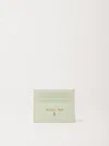 Patrizia Pepe Leather Cardholder In Mint