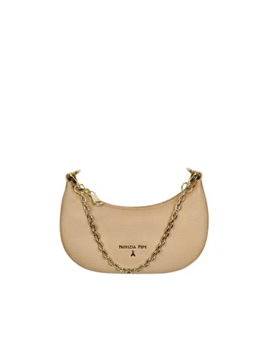 Patrizia Pepe Warm Skin Crescent Bag In Multi