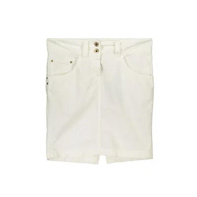 Patrizia Pepe White Cotton Skirt
