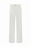Patrizia Pepe White Denim Trousers In Bianco