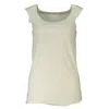 Patrizia Pepe White Elastane Tank Top In Gray