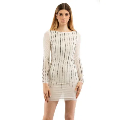 Patrizia Pepe White Polyester Casual Women's Dress In Multi