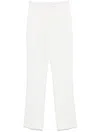 Patrizia Pepe White Tailored Tapered Trousers