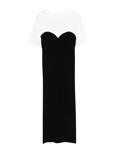 Patrizia Pepe White Viscose Polyester Dress