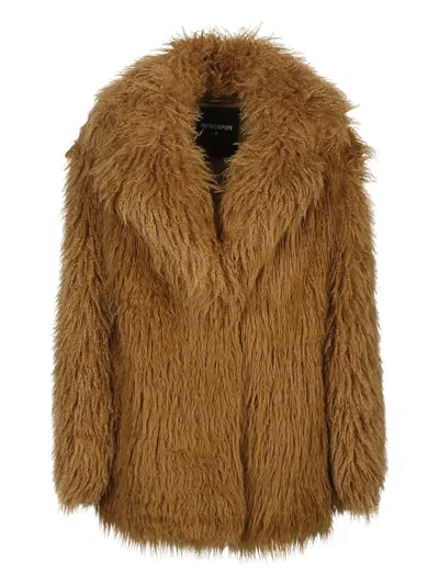 PATRIZIA PEPE WIDE-LAPEL COAT