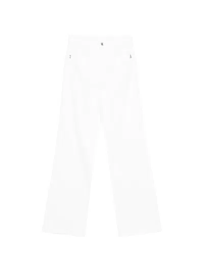 Patrizia Pepe Wide-leg Denim In White