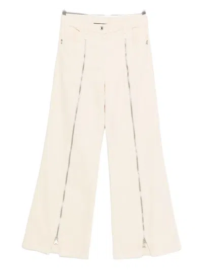 Patrizia Pepe Wide-leg Jeans In Neutral