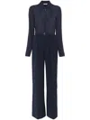 Patrizia Pepe Wide-leg Jumpsuit In Blue