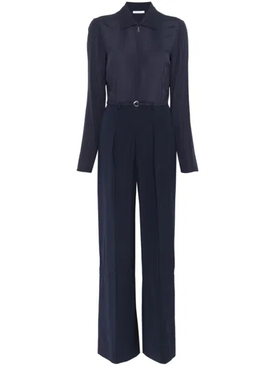 Patrizia Pepe Wide-leg Jumpsuit In Blue