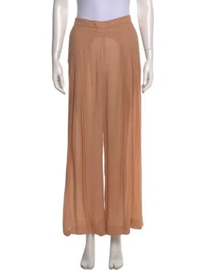 Pre-owned Patrizia Pepe Wide Leg Pants In Neutrals