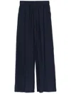 Patrizia Pepe Navy Blue Trousers In Polyester In Blue