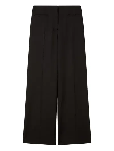 Patrizia Pepe Wide-leg Trousers In Black