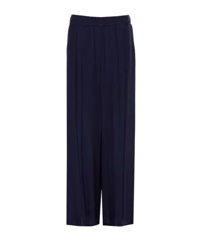 Patrizia Pepe Wide Trousers In Black