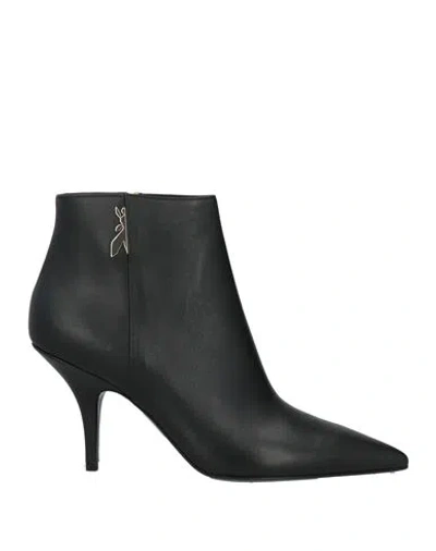 Patrizia Pepe Woman Ankle Boots Black Size 6 Leather