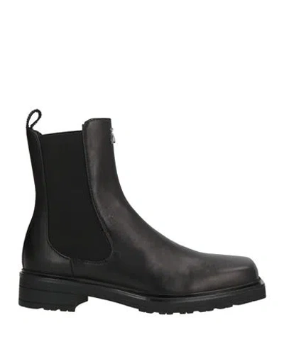 Patrizia Pepe Woman Ankle Boots Black Size 6 Leather