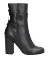 Patrizia Pepe Woman Ankle Boots Black Size 7 Leather