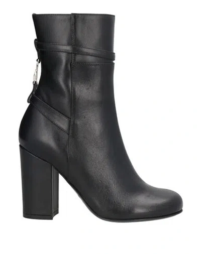 Patrizia Pepe Woman Ankle Boots Black Size 7 Leather