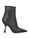 Patrizia Pepe Woman Ankle Boots Black Size 8 Leather