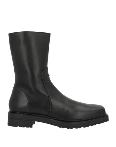 Patrizia Pepe Woman Ankle Boots Black Size 8 Leather