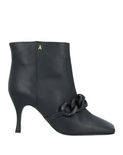 Patrizia Pepe Woman Ankle Boots Black Size 8 Leather