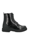 Patrizia Pepe Woman Ankle Boots Black Size 8 Textile Fibers