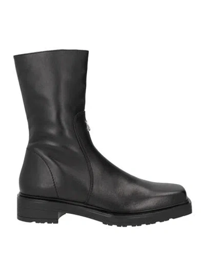 Patrizia Pepe Woman Ankle Boots Black Size 9 Leather