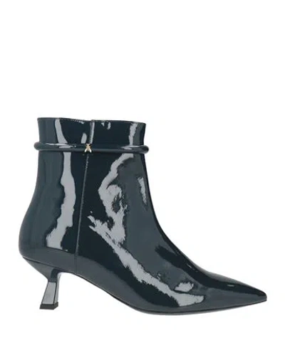 Patrizia Pepe Woman Ankle Boots Deep Teal Size 9 Leather In Green