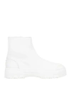 Patrizia Pepe Woman Ankle Boots White Size 8 Leather