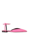 Patrizia Pepe Woman Ballet Flats Fuchsia Size 8 Leather
