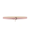 Patrizia Pepe Woman Belt Antique Rose Size M Leather In Pink