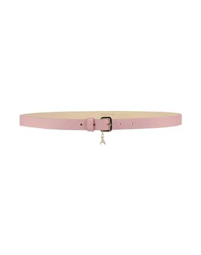 Patrizia Pepe Woman Belt Antique Rose Size M Leather In Pink
