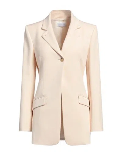 Patrizia Pepe Woman Blazer Beige Size 8 Polyester, Elastane