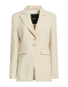 Patrizia Pepe Woman Blazer Beige Size 8 Polyester, Elastane In Neutral